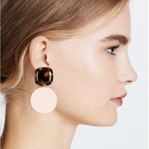 Rachel Comey Arc Earrings (Tortoise & Pink)